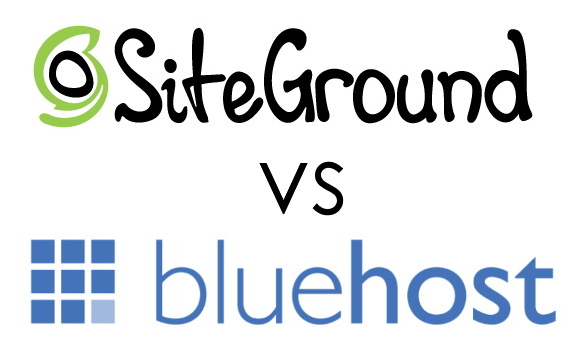 SiteGround Vs. Bluehost Logos