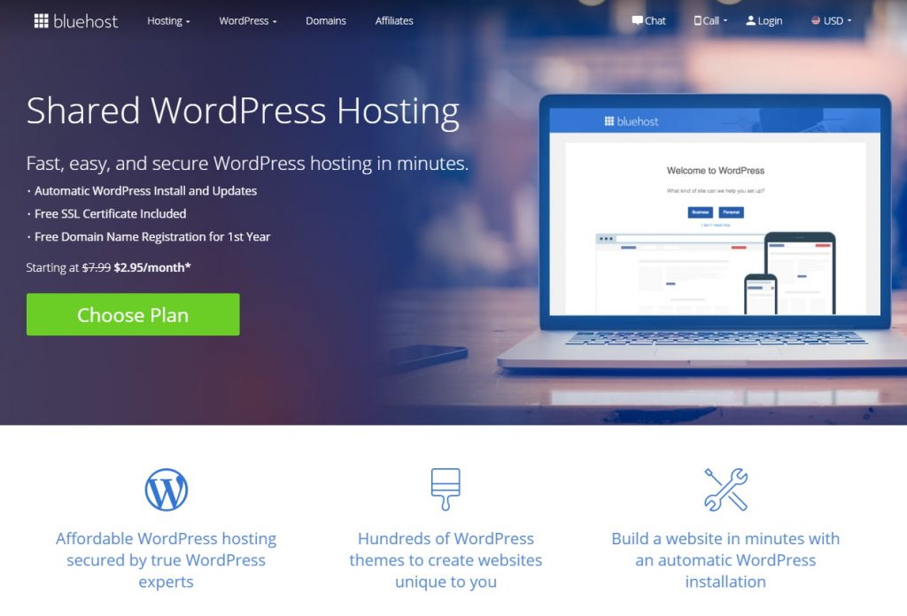 Bluehost WordPress Hosting