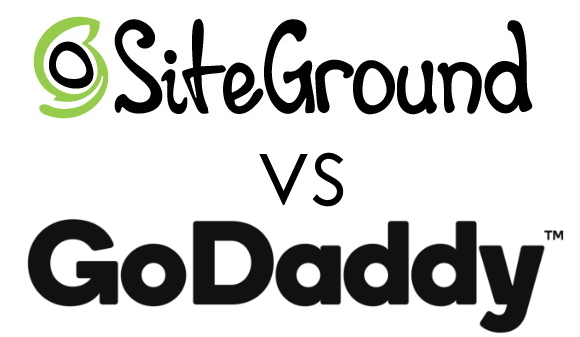 SiteGround Vs. GoDaddy Logos