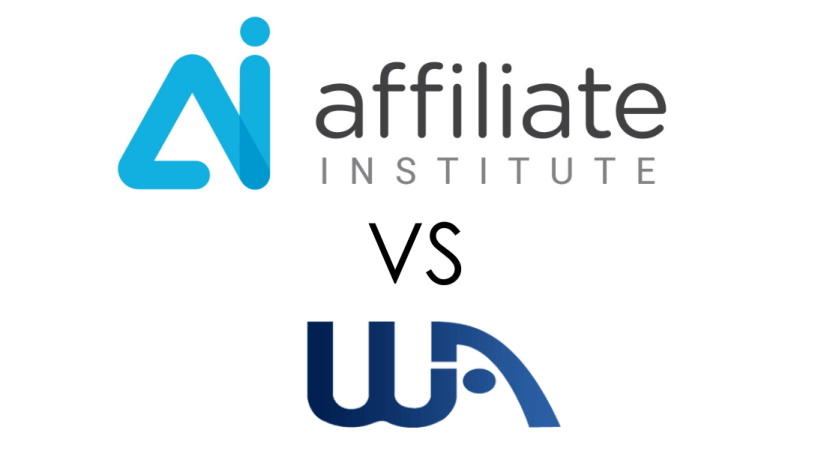 Affiliate Institute vs. Wealthy Affiliate Logos